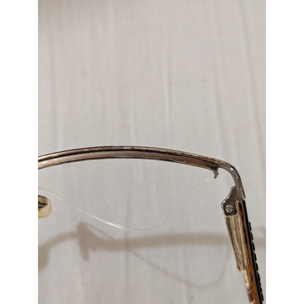 Burberry Eyeglasses B 1006 1012 Frames Only Half Rim Brown‎ Women 52-18-140